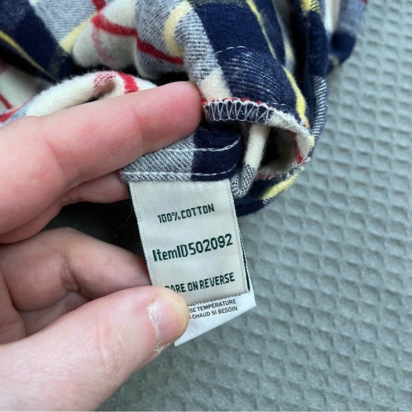 LL Bean Scotch Plaid Flannel Full Zip Hoodie Shacket XL Womens Relaxed Fit - Picture 3 of 7